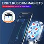 Support de téléphone magnétique pliable universel pour tableau de bord en alliage 2025 avec base rotative à 360°, 8 aimants pour