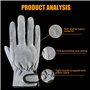 Peppy Gants de travail en cuir pour hommes et femmes - Gants de soudure résistants à la chaleur pour le jardinage, la constructi