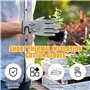 Peppy Gants de travail en cuir pour hommes et femmes - Gants de soudure résistants à la chaleur pour le jardinage, la constructi