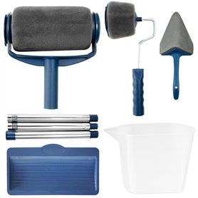 Lot de 8 rouleaux de peinture avec manche d'extension