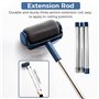 Lot de 8 rouleaux de peinture avec manche d'extension, rouleaux de peinture et plateaux pour murs, plafonds, garnitures et porte