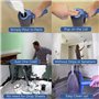 Lot de 8 rouleaux de peinture avec manche d'extension, rouleaux de peinture et plateaux pour murs, plafonds, garnitures et porte