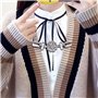 clips de chandail de couleur rétro argent pour fe
