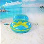 Queta Flottant Lit Flottant Gonflable en PVC pour Piscine Hamac à Eau Flottant Matelas Lit Gonflable avec Un Joli Porte-gobelet