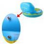 Queta Flottant Lit Flottant Gonflable en PVC pour Piscine Hamac à Eau Flottant Matelas Lit Gonflable avec Un Joli Porte-gobelet,