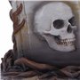 Nemesis Now Martin Hanford Tête de Mort en résine Peinte à la Main Motif Chat Gothique 15 cm