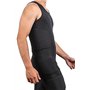 TUOYR Maillot de compression rembourré pour homme - Protection de poitrine - Protection des côtes - Protection du cœur - Pour ru