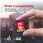 Gigastone 16 Go SDHC Carte Mémoire, Lot de 10 Cartes, Prime Série, Vitesse de Transfert allant jusqu'à 80 Mo/s. pour Photos, vid