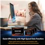 Gigastone Serveur SSD 4To (Lot de 4) NAS SSD Cache 24h/24, 7j/7 Haute Endurance Business Secure Personal Cloud Créatif Professio
