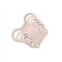 Alnicov Acier inoxydable Saxophone Instrument à vent en cuir Pads Outils de réparation pour Pad Iron Pack de 8 Argent