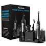 AquaSonic Home Dental Center Brosse à dents électrique rechargeable et hydropulseur intelligent – Système complet de soins bucco