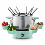 DASH DFM250GBAQ04 Appareil à Fondue en Acier Inoxydable de Luxe avec Contrôle de la température