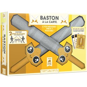 Asmodee - Baston A LA Carte - Jeu de Société Hilarant pourEnfants dès 7 Ans - Jeu de Cartes Famille Rapide - avec 2 Epées en Mou