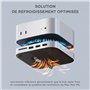 SATECHI Mac Mini M4 Hub & Support avec Boîtier SSD NVMe, Hub Mac Mini M4 avec 2X USB-A 10 Gbps, 1 Port USB-A Données 480 Mbps, L