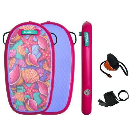 FunWater Bodyboard Gonflable Speed Skin pour Enfants Grande Planche de Natation pour Surf et Surf sur la Plage