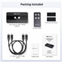 Cable Matters Commutateur USB 4 ports 10 Gbps et USB C pour 2 ordinateurs avec télécommande, commutateur KVM switch USB C, parta