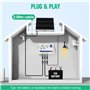 ECO-WORTHY Kit Panneau Solaire 25W 12V MONO : 25W Panneau Solaire + Support de Montage + Câble de connexion SAE + Contrôleur de 