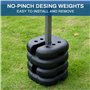 Elevon Lot de 4 Poids pour auvent avec Design sans pincement pour Une Installation et Un Retrait faciles pour sécuriser Les tent