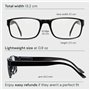 Gaoye Lot de 5 lunettes de lecture bloquant la lumière bleue, lecteurs à charnière à ressort pour femmes et hommes, filtre anti-