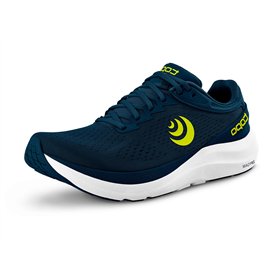 Topo Athletic Hommes Phantom 3 Chaussure De Running sans Stabilisateurs Chaussures De Running Navy/Lime - Bleu Foncé