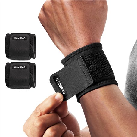 CAMBIVO Bande Poignet Musculation 2 Pièces
