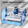 Outil de réglage pour fraiseuse CNC Genmitsu, système d'étalonnage professionnel avec tige de 1/2", 1/4", 1/8" et indicateurs de