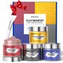 Lot de 4 Masques à L'argile