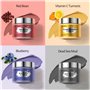 Lot de 4 Masques à L'argile, Masque à L'argile à La Vitamine C Curcuma, Masque à La Boue Mer Morte, Masque à L'argile Aux Myrtil