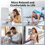 GlasFlength Popsocket Anneau Téléphone Portable de Support, Pop Socket Bague Telephone Portable avec Base Extensible et Poignée 