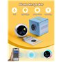 NEUTYPECHIC Reveil Enfant Educatif Jour Nuit, Bluetooth Snooze Reveil Pedagogique Bruit Blanc, Reveil Lumineux Enfant 5 Niveaux 