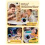 NEUTYPECHIC Reveil Enfant Educatif Jour Nuit, Bluetooth Snooze Reveil Pedagogique Bruit Blanc, Reveil Lumineux Enfant 5 Niveaux 