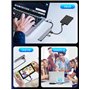 NEUTYPECHIC Hub USB C 3.0, 7 en 1 Station d'accueil USB C Universel avec 2 USB C Ports, USB A 3.0 Port et 4 USB A 2.0 Ports, Doc