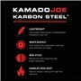 Kamado Joe Karbon KJ15124722 Poêle à Paella en Acier Carbone Noir
