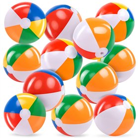 JOYIN Balles de Plage Arc-en-Ciel (12 pièces)