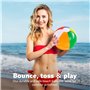 JOYIN Balles de Plage Arc-en-Ciel (12 pièces), 30 cm Jouets de Piscine gonflables pour Jeux d'eau d'été Kids Birthday Party Supp