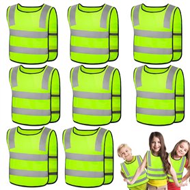Vegena 8 Pcs Gilet de Sécurité pour Enfants
