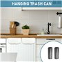 Lot de 4 bacs à déchets suspendus pour porte d'armoire de cuisine, organisateur de table à langer, bac de récupération des déche