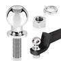 Boule d'attelage 50 mm - Boule d'attelage pour tracteur - Boule d'attelage pour rail d'attelage - Boulon à tête sphérique pour b