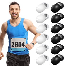BYZESTY 12 Pièces Aimants pour Dossards De Course
