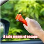 Nizirioo 4 Pièces Marteaux De Secours, Brise Vitre Coupe Ceinture, Marteau De Sécurité pour Voiture avec Sifflet Outils D’Évacua