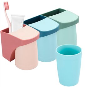 Nizirioo Lot De 3 Portebrosse À Dents avec Gobelet Magnétique