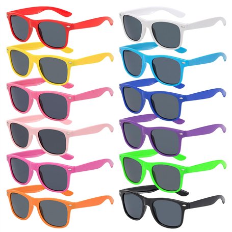 MEYAGOT Lot de 12 Lunettes de Soleil Fluo