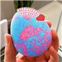 Zimpli Kids 6 x grandes bombes de bain aux œufs, créez une aventure colorée à l'heure du bain, cadeaux alternatifs aux œufs de P