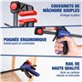 WORKPRO Lot de 6 serre-joints à une main 150 mm Force de serrage 22,5 kg/68 kg Envergure 150 mm 4 classiques et 2 mini serre-joi
