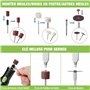WORKPRO Outil Rotatif, Outil Multifonction 7,2 V, avec 117 Accessoires, Mini-perceuse avec 6 Vitesses Variables 30000 tr/min, av