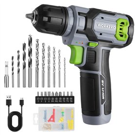 WORKPRO Perceuse Visseuse Sans Fil 8V