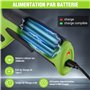 WORKPRO Sécateur Électrique 7,2 V, Professionnel Secateur Electrique avec Lames en SK5, Batterie 2000 mAh, Diamètre de Coupe de 