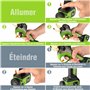 WORKPRO Sécateur Électrique Sans Fil Brushless 12 V, Secateur Electrique avec Écran, Professionnel Sécateur avec 2 Batteries de 