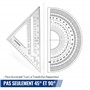 WORKPRO Equerre Menuisier 300 mm et Equerre Charpentier Triangulaire 180mm, Equerre Combinée avec Niveau à Bulle en Acier Inoxyd