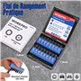 WORKPRO Jeu de 16 Embouts Torx en Acier S2 Magnétiques 25mm avec Boîte de Rangement